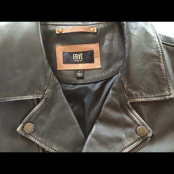 Frye Classic leather biker jacket - Picture 4 of 8